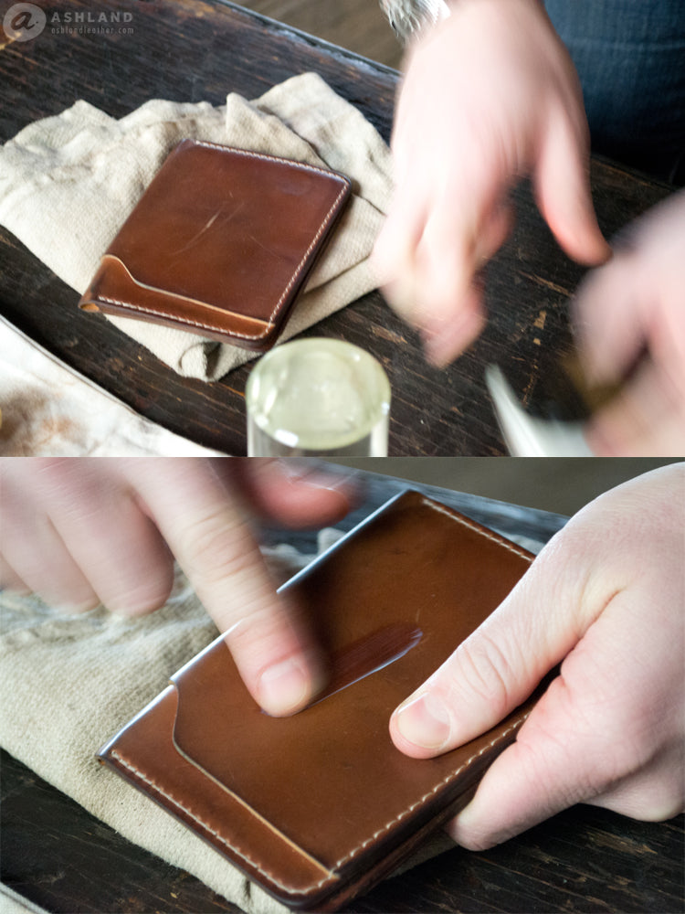 Ashland Leather's Shell Cordovan scratch maintenance guide